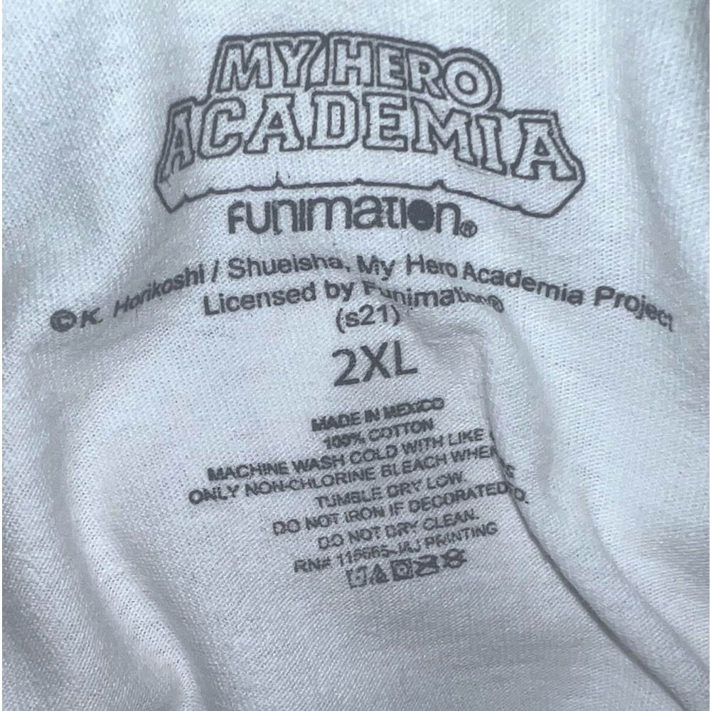New My Hero Academia T-shirt White/Blue Graphic Print - Picture 3 of 3